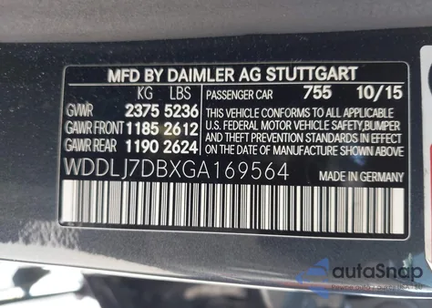 2016 Mercedes-Benz Cls 550 z USA, uszkodzony, nr VIN WDDLJ7DBXGA169564